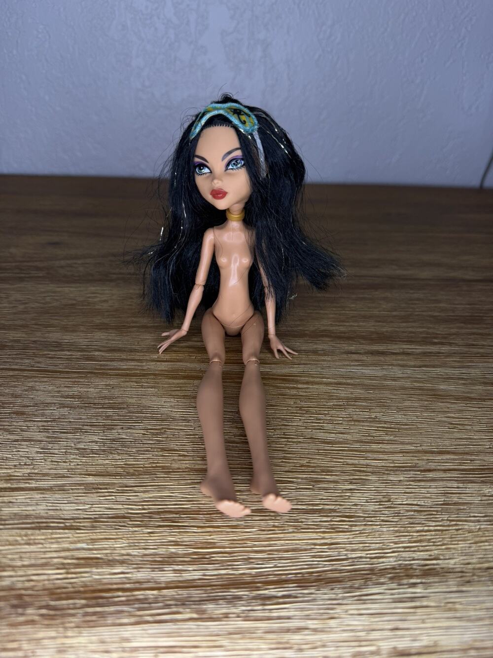 RARE MONSTER HIGH CLEO DE NILE DOLL 2008 MATTEL SPARKLE HAIR FIRST WAVE NUDE VGC
